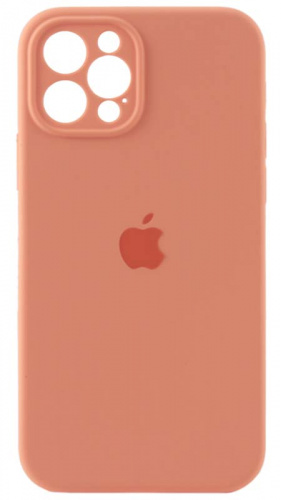 Силиконовый чехол Soft Touch для Apple iPhone 12 Pro с защитой камеры лого морковный