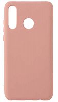 Силиконовый чехол Soft Touch для Huawei P30 Lite/Honor 20S бледно-розовый