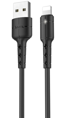 Кабель USB - Apple 8 pin HOCO X30 Star 1м черный фото 2