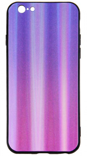 Силиконовый чехол для Apple iPhone 6/6S блеск с градиентом фиолетовый