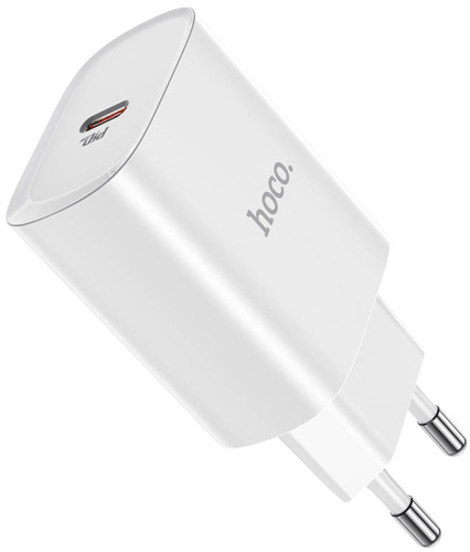 СЗУ 1 USB HOCO N14 Smart Charging single port PD20W charger белый