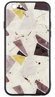 Силиконовый чехол Diamond для Apple iPhone 6/6S геометрия бежевый