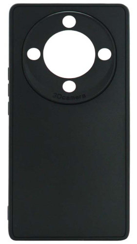 Силиконовый чехол для Honor X9a с защитой камеры матовый черный