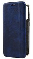Чехол-книга OPEN COLOR для Huawei Y6P с прострочкой синий