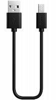 Кабель USB 2.0 - microUSB,  1м, LongPlug, 1A, черный, OLMIO