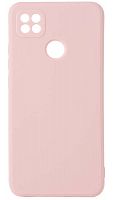 Силиконовый чехол Soft Touch для Xiaomi Redmi 9C с защитой камеры бледно-розовый