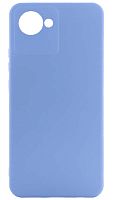 Силиконовый чехол для Realme C30 Soft светло-голубой