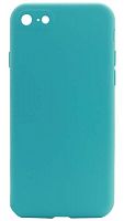 Силиконовый чехол Soft Touch для Apple iPhone 7/8 с защитой камеры бирюзовый