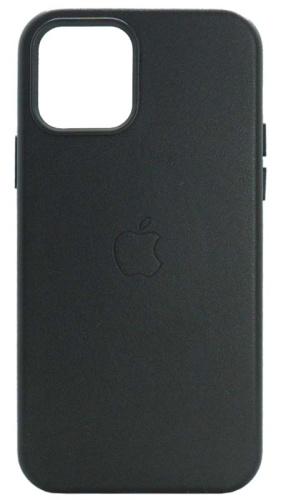 Силиконовый чехол MagSafe для Apple iPhone 12/12 Pro кожа черный