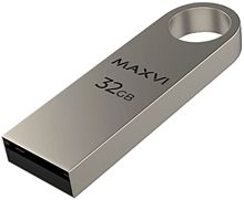 32GB флэш драйв Maxvi metallic серебро (FD32GBUSB20C10MK)