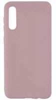 Силиконовый чехол для Samsung Galaxy A50/A505 матовый бледно-розовый