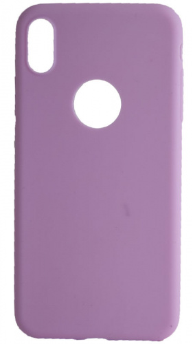 Силиконовый чехол для Apple iPhone XS Max с вырезом ультратонкий фиолетовый