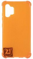 Силиконовый чехол для Samsung Galaxy A32/A325 с уголками прозрачный оранжевый