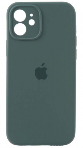 Силиконовый чехол Soft Touch для Apple iPhone 12 с защитой камеры лого хвойный