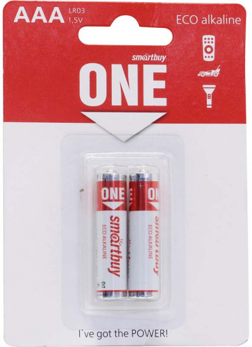 Батарейка AAA SmartBuy LR03-2BL ONE BULK ECO 1.5B 2 штуки