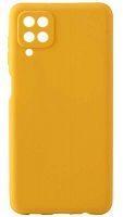 Силиконовый чехол для Samsung Galaxy A12/A125 матовый желтый
