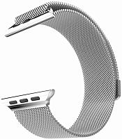 Ремешок на руку для Apple Watch 38-40mm металлический сетчатый браслет серебро