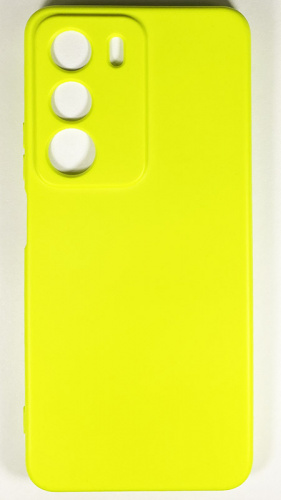 Силиконовый чехол для Realme C71 Soft неоновый салатовый