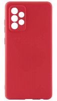 Силиконовый чехол для Samsung Galaxy A72/A725 матовый красный