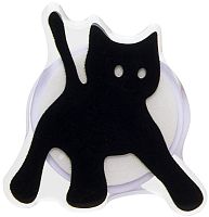 Popsockets держатель-присоска для телефона кошка черная