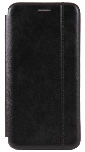 Чехол-книга OPEN COLOR для Samsung Galaxy A22/A225 с прострочкой черный