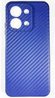 Силиконовый чехол для Xiaomi Redmi 15C карбон синий