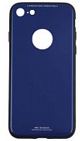 Силиконовый чехол WK для Apple iPhone 7/8 стеклянный синий