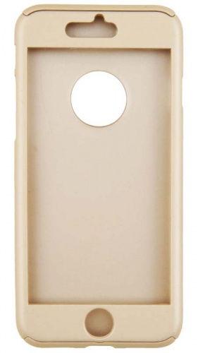 Чехол-накладка 360 градусов для iPhone 7/8 золотой