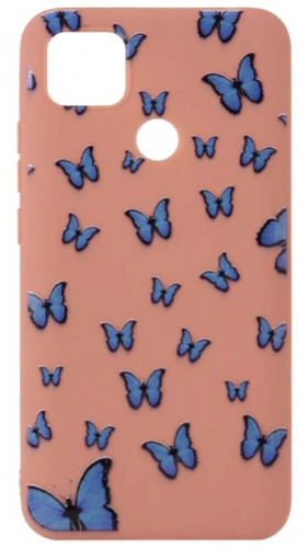 Силиконовый чехол для Xiaomi Redmi 9C много бабочек