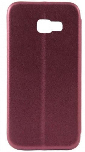 Чехол-книга OPEN COLOR для Samsung Galaxy A520/A5 (2017) бордовый