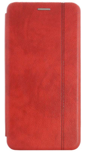 Чехол-книга OPEN COLOR для Honor X8A с прострочкой красный фото 2