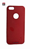 Задняя накладка KINSE для Apple iPhone 5/5S сетка красный