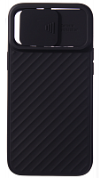 Силиконовый чехол для Apple iPhone 12 Pro Max camera protection черный
