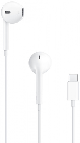 Apple EarPods A3046, USB Type-C, вкладыши, белый (myqy3fe/a)
