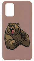 Силиконовый чехол для Samsung Galaxy A02S/A025 злой медведь