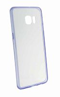 Силиконовый чехол для Samsung Galaxy E5 SM-E500H с жёсткой основой прозрачно-фиолетовый