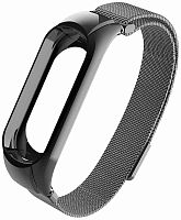 Ремешок для фитнес-браслета Xiaomi Mi Band 7 металлический сетчатый черный