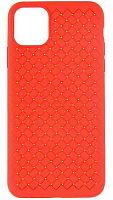 Силиконовый чехол Bottega Apple iPhone 11 Pro плетеный красный