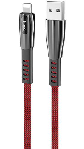Кабель USB - 8 pin HOCO U70 Splendor 1.2м 2.4A красный